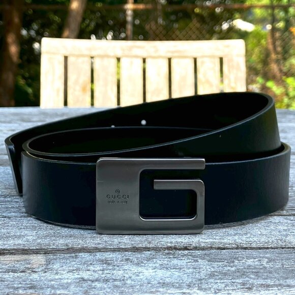 💯 Authentic GUCCI Leather Belt - Picture 2 of 8